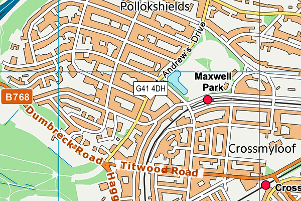 G41 4DH map - OS VectorMap District (Ordnance Survey) G41 4DH map - OS VectorMap District (Ordnance Survey)