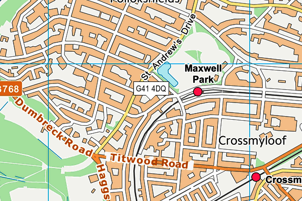 G41 4DQ map - OS VectorMap District (Ordnance Survey) G41 4DQ map - OS VectorMap District (Ordnance Survey)