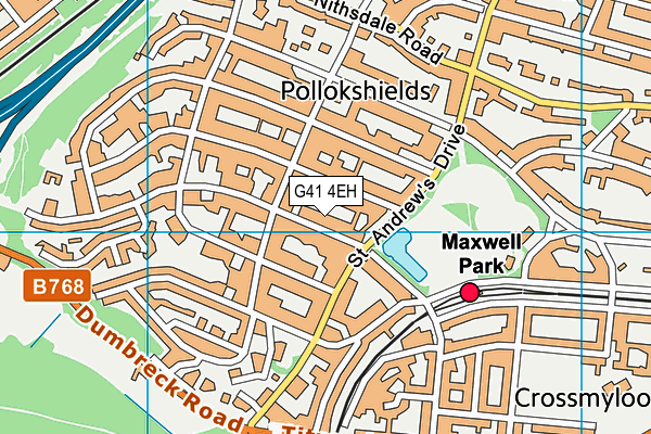 G41 4EH map - OS VectorMap District (Ordnance Survey) G41 4EH map - OS VectorMap District (Ordnance Survey)