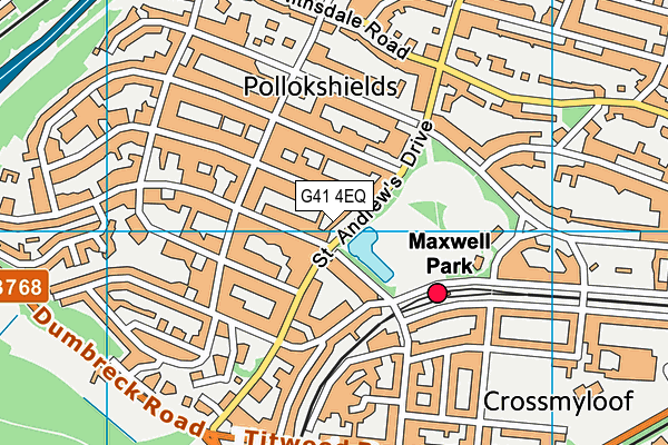 G41 4EQ map - OS VectorMap District (Ordnance Survey) G41 4EQ map - OS VectorMap District (Ordnance Survey)