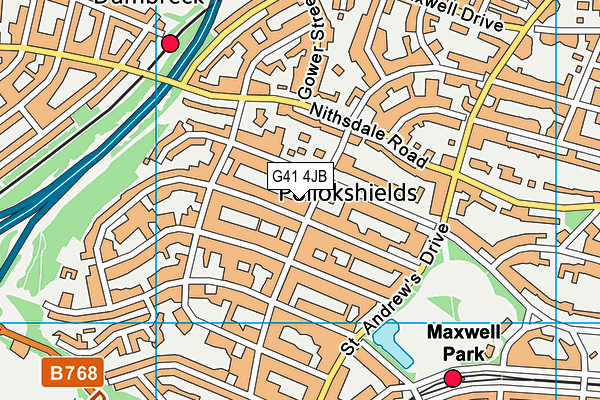 G41 4JB map - OS VectorMap District (Ordnance Survey) G41 4JB map - OS VectorMap District (Ordnance Survey)