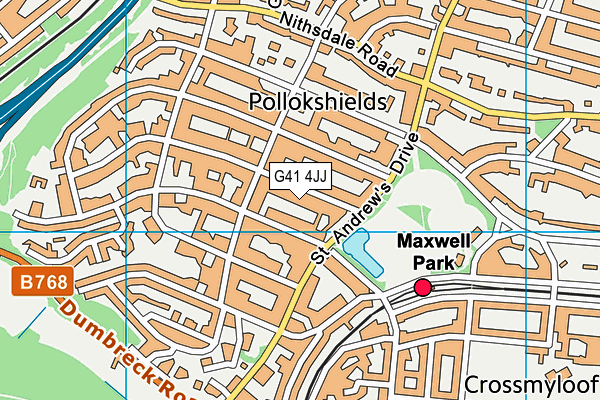 G41 4JJ map - OS VectorMap District (Ordnance Survey) G41 4JJ map - OS VectorMap District (Ordnance Survey)