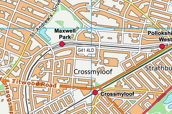 G41 4LD map - OS VectorMap District (Ordnance Survey) G41 4LD map - OS VectorMap District (Ordnance Survey)