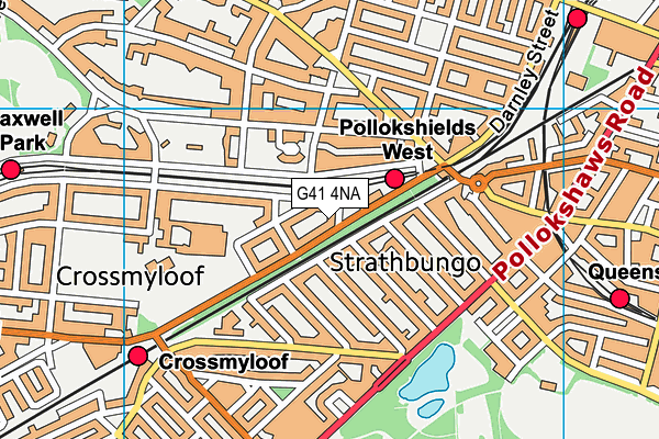 G41 4NA map - OS VectorMap District (Ordnance Survey) G41 4NA map - OS VectorMap District (Ordnance Survey)
