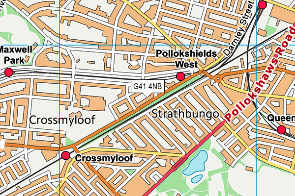 G41 4NB map - OS VectorMap District (Ordnance Survey) G41 4NB map - OS VectorMap District (Ordnance Survey)