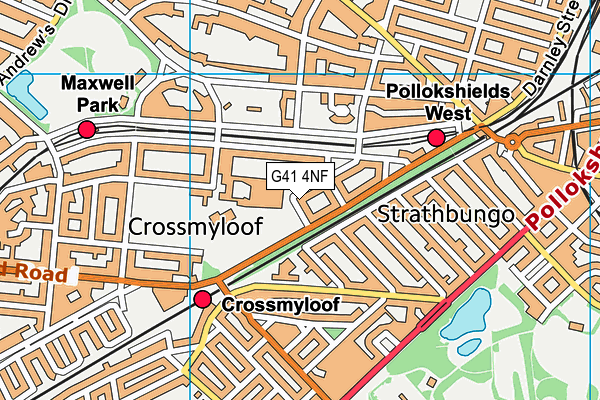 G41 4NF map - OS VectorMap District (Ordnance Survey) G41 4NF map - OS VectorMap District (Ordnance Survey)