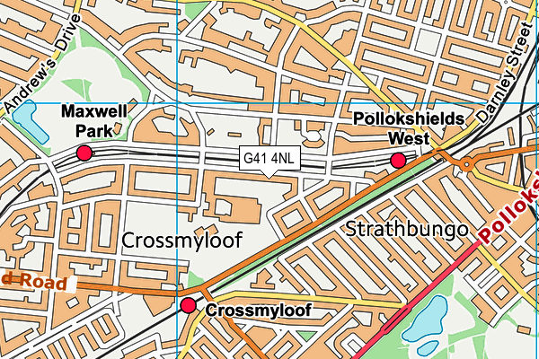 G41 4NL map - OS VectorMap District (Ordnance Survey) G41 4NL map - OS VectorMap District (Ordnance Survey)