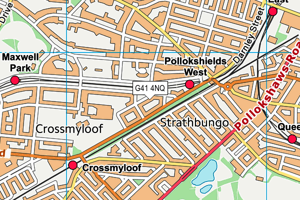 G41 4NQ map - OS VectorMap District (Ordnance Survey) G41 4NQ map - OS VectorMap District (Ordnance Survey)