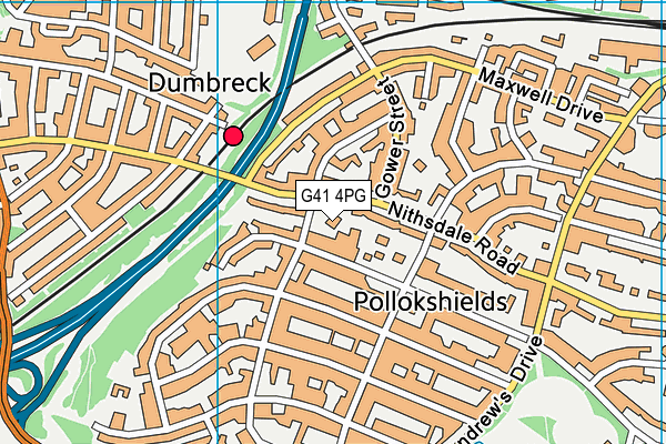 G41 4PG map - OS VectorMap District (Ordnance Survey) G41 4PG map - OS VectorMap District (Ordnance Survey)