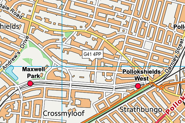 G41 4PP map - OS VectorMap District (Ordnance Survey) G41 4PP map - OS VectorMap District (Ordnance Survey)