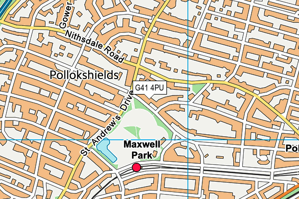 G41 4PU map - OS VectorMap District (Ordnance Survey) G41 4PU map - OS VectorMap District (Ordnance Survey)