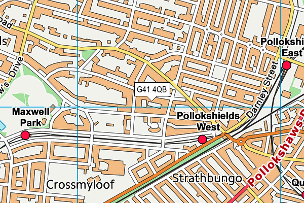 G41 4QB map - OS VectorMap District (Ordnance Survey) G41 4QB map - OS VectorMap District (Ordnance Survey)