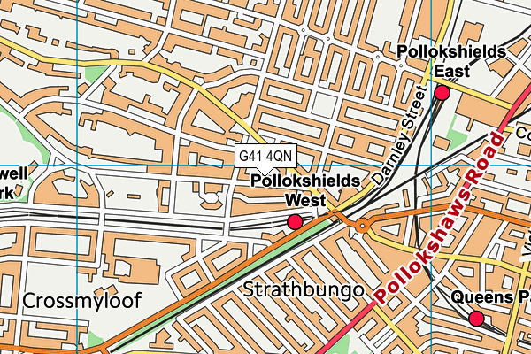G41 4QN map - OS VectorMap District (Ordnance Survey) G41 4QN map - OS VectorMap District (Ordnance Survey)