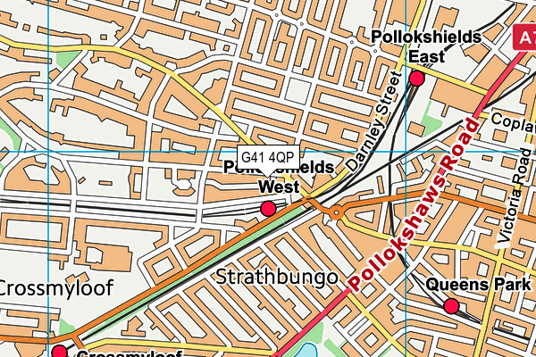 G41 4QP map - OS VectorMap District (Ordnance Survey) G41 4QP map - OS VectorMap District (Ordnance Survey)