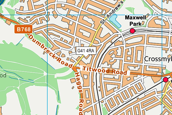 G41 4RA map - OS VectorMap District (Ordnance Survey) G41 4RA map - OS VectorMap District (Ordnance Survey)