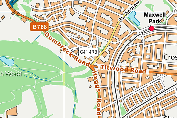 G41 4RB map - OS VectorMap District (Ordnance Survey) G41 4RB map - OS VectorMap District (Ordnance Survey)