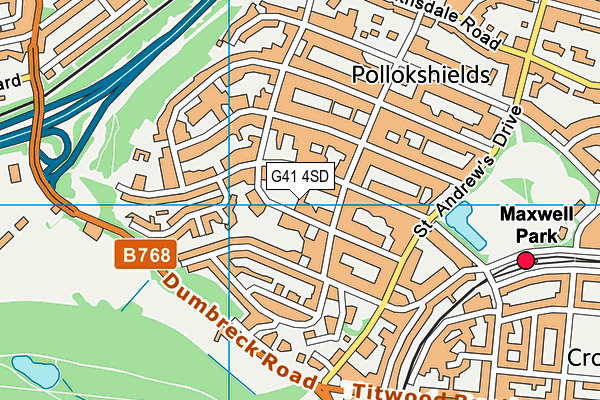 G41 4SD map - OS VectorMap District (Ordnance Survey) G41 4SD map - OS VectorMap District (Ordnance Survey)