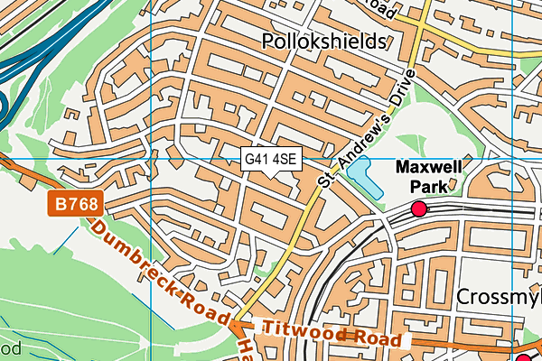 G41 4SE map - OS VectorMap District (Ordnance Survey) G41 4SE map - OS VectorMap District (Ordnance Survey)