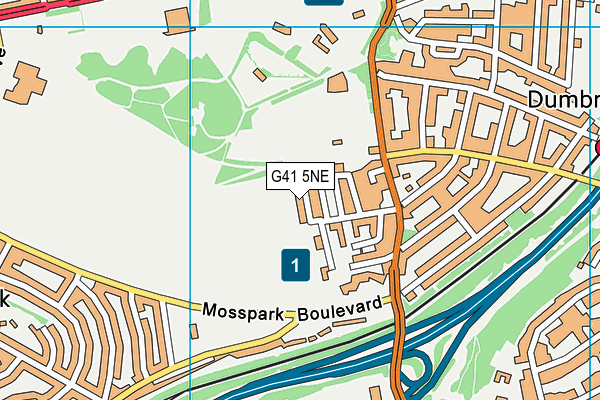 G41 5NE map - OS VectorMap District (Ordnance Survey) G41 5NE map - OS VectorMap District (Ordnance Survey)