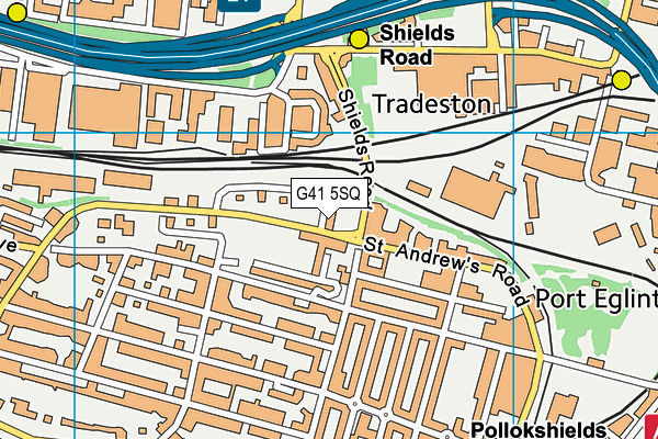G41 5SQ map - OS VectorMap District (Ordnance Survey) G41 5SQ map - OS VectorMap District (Ordnance Survey)