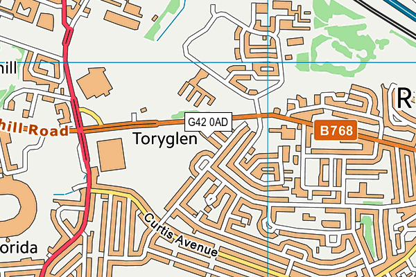 G42 0AD map - OS VectorMap District (Ordnance Survey) G42 0AD map - OS VectorMap District (Ordnance Survey)