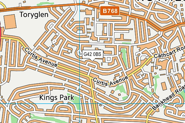 G42 0BS map - OS VectorMap District (Ordnance Survey) G42 0BS map - OS VectorMap District (Ordnance Survey)