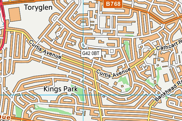 G42 0BT map - OS VectorMap District (Ordnance Survey) G42 0BT map - OS VectorMap District (Ordnance Survey)