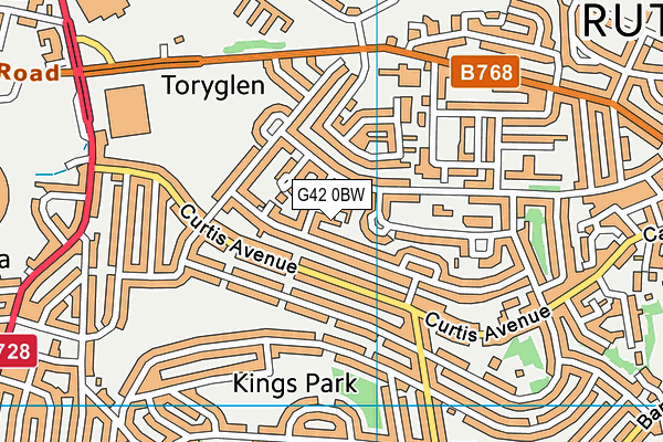 G42 0BW map - OS VectorMap District (Ordnance Survey) G42 0BW map - OS VectorMap District (Ordnance Survey)