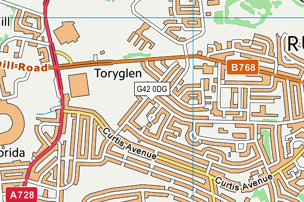 G42 0DG map - OS VectorMap District (Ordnance Survey) G42 0DG map - OS VectorMap District (Ordnance Survey)
