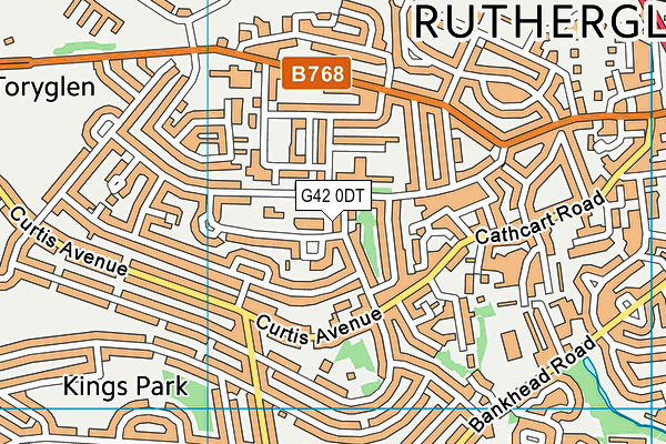 G42 0DT map - OS VectorMap District (Ordnance Survey) G42 0DT map - OS VectorMap District (Ordnance Survey)
