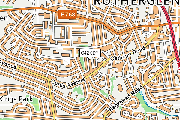 G42 0DY map - OS VectorMap District (Ordnance Survey) G42 0DY map - OS VectorMap District (Ordnance Survey)