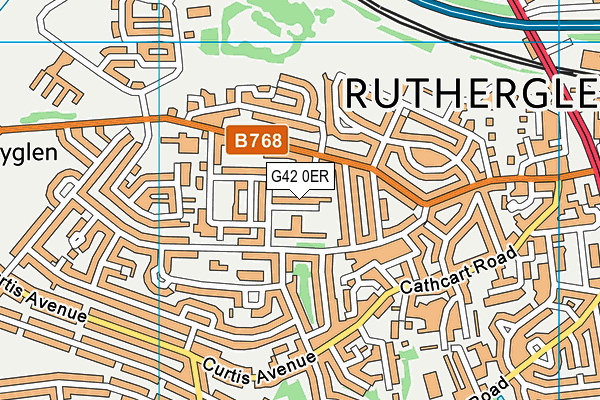 G42 0ER map - OS VectorMap District (Ordnance Survey) G42 0ER map - OS VectorMap District (Ordnance Survey)