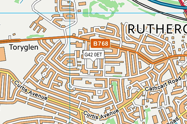 G42 0ET map - OS VectorMap District (Ordnance Survey) G42 0ET map - OS VectorMap District (Ordnance Survey)