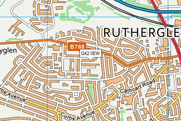 G42 0EW map - OS VectorMap District (Ordnance Survey) G42 0EW map - OS VectorMap District (Ordnance Survey)