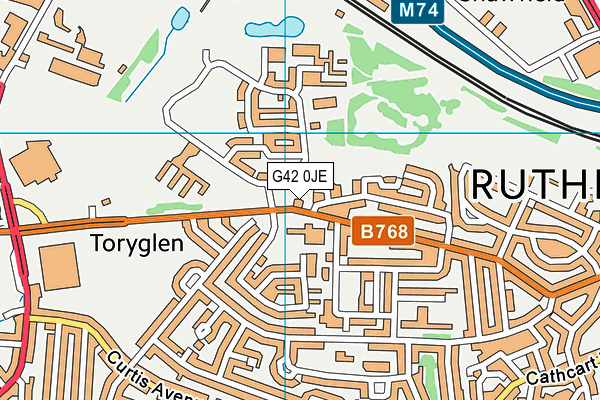 G42 0JE map - OS VectorMap District (Ordnance Survey) G42 0JE map - OS VectorMap District (Ordnance Survey)