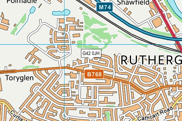 G42 0JH map - OS VectorMap District (Ordnance Survey) G42 0JH map - OS VectorMap District (Ordnance Survey)