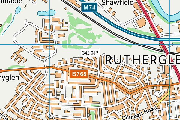 G42 0JP map - OS VectorMap District (Ordnance Survey) G42 0JP map - OS VectorMap District (Ordnance Survey)