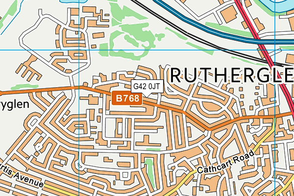 G42 0JT map - OS VectorMap District (Ordnance Survey) G42 0JT map - OS VectorMap District (Ordnance Survey)