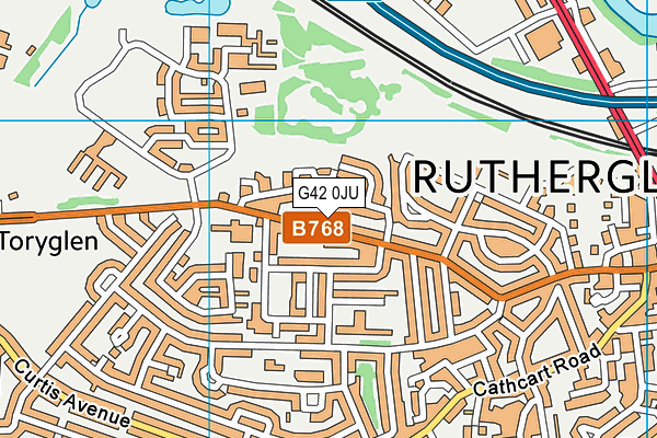 G42 0JU map - OS VectorMap District (Ordnance Survey) G42 0JU map - OS VectorMap District (Ordnance Survey)