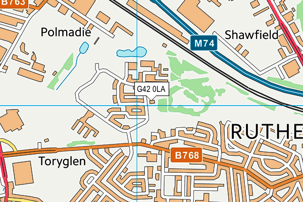 G42 0LA map - OS VectorMap District (Ordnance Survey) G42 0LA map - OS VectorMap District (Ordnance Survey)