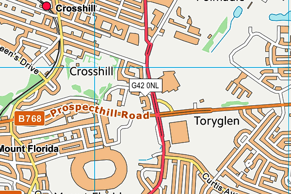 G42 0NL map - OS VectorMap District (Ordnance Survey)