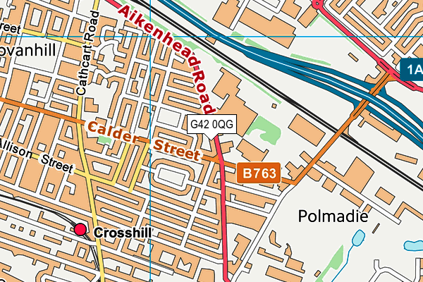 G42 0QG map - OS VectorMap District (Ordnance Survey) G42 0QG map - OS VectorMap District (Ordnance Survey)