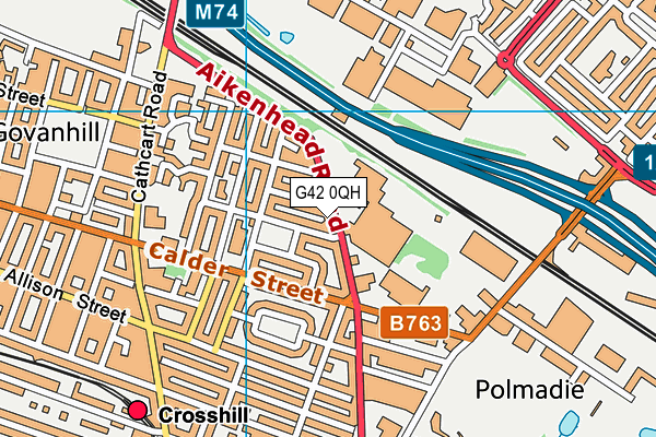 G42 0QH map - OS VectorMap District (Ordnance Survey) G42 0QH map - OS VectorMap District (Ordnance Survey)