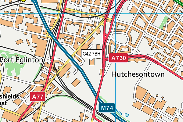 G42 7BH map - OS VectorMap District (Ordnance Survey) G42 7BH map - OS VectorMap District (Ordnance Survey)