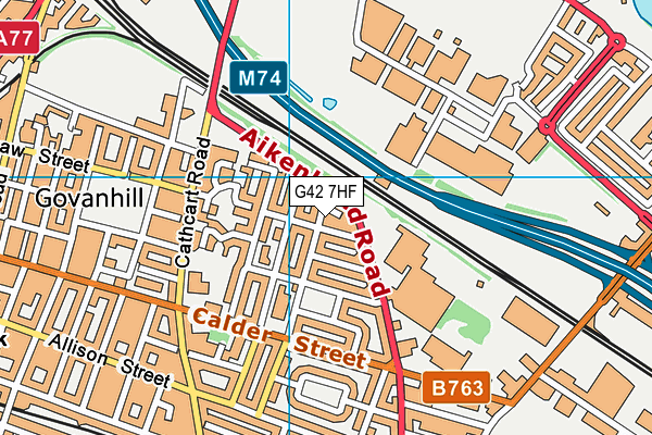 G42 7HF map - OS VectorMap District (Ordnance Survey) G42 7HF map - OS VectorMap District (Ordnance Survey)
