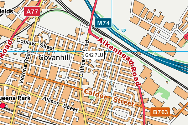G42 7LU map - OS VectorMap District (Ordnance Survey) G42 7LU map - OS VectorMap District (Ordnance Survey)