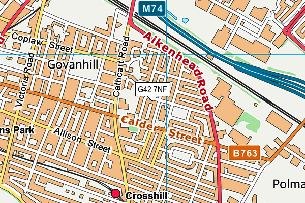 G42 7NF map - OS VectorMap District (Ordnance Survey) G42 7NF map - OS VectorMap District (Ordnance Survey)