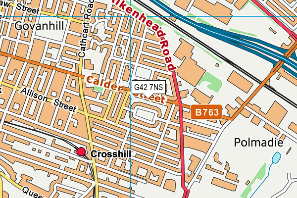 G42 7NS map - OS VectorMap District (Ordnance Survey) G42 7NS map - OS VectorMap District (Ordnance Survey)
