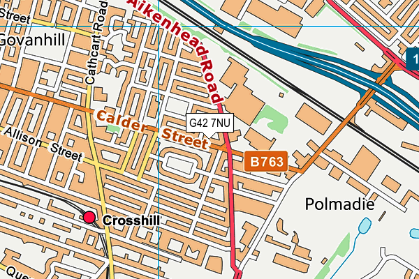 G42 7NU map - OS VectorMap District (Ordnance Survey)