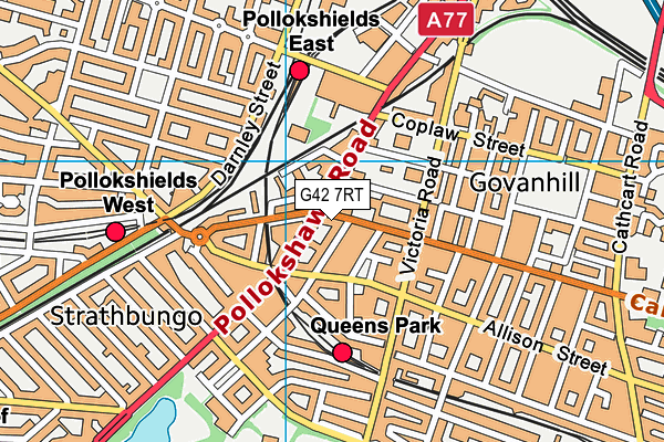 G42 7RT map - OS VectorMap District (Ordnance Survey) G42 7RT map - OS VectorMap District (Ordnance Survey)